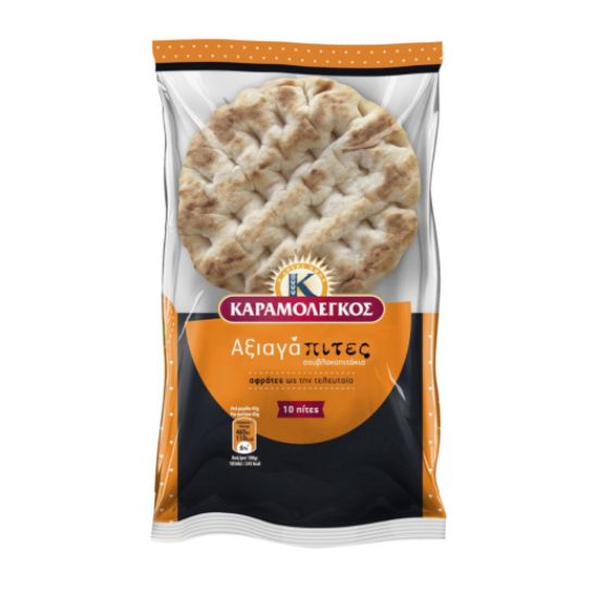 Picture of Karamolegos Fresh Bread Pitas Small Size 10T